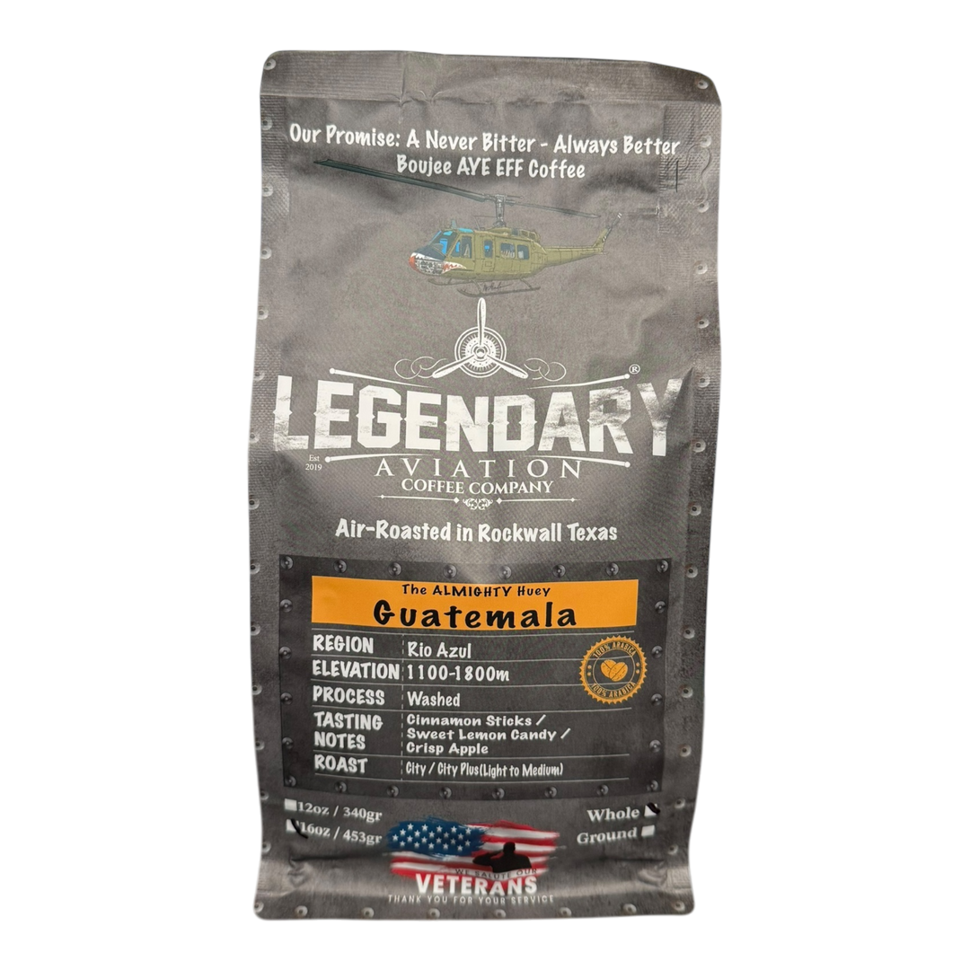 Bag of specialty roast coffee from Origin Unknown with notes of Rich Flavors