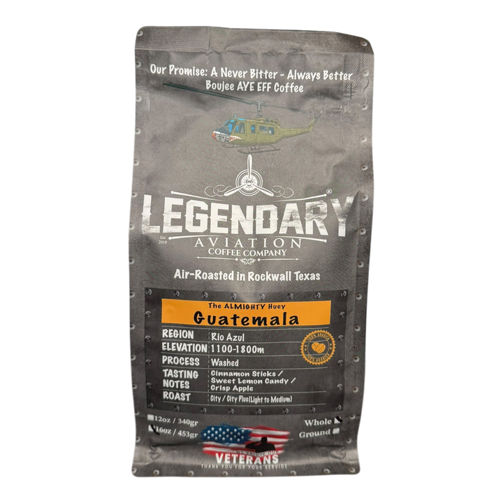 Bag of specialty roast coffee from Origin Unknown with notes of Rich Flavors