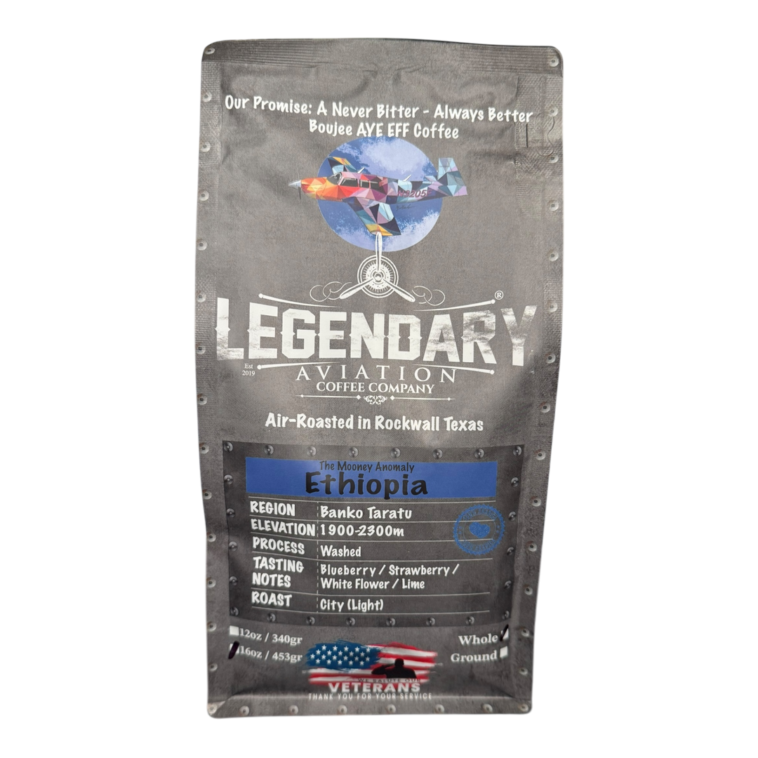 Bag of specialty roast coffee from Origin Unknown with notes of Rich Flavors