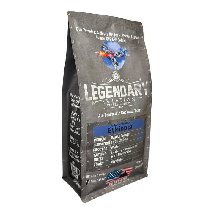 Bag of specialty roast coffee from Origin Unknown with notes of Rich Flavors