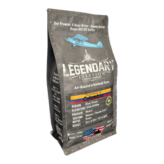 Legendary Aviation Colombian Cub Nariño Microlot — Bag of specialty roast coffee from Origin Unknown with notes of Rich Flavors — image 3