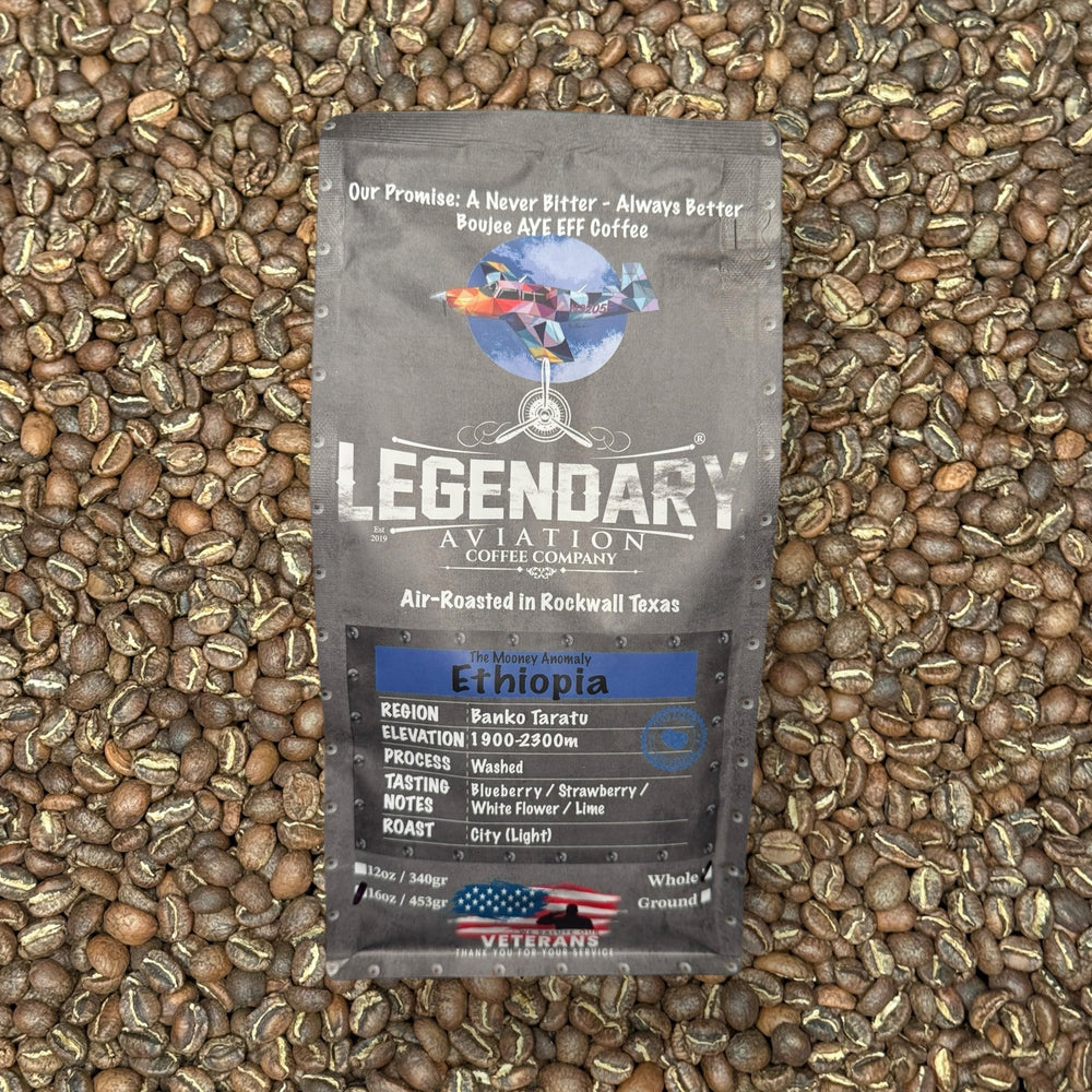 Bag of specialty roast coffee from Origin Unknown with notes of Rich Flavors