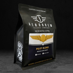 Aerobrew Pilot Blend bag with gold label