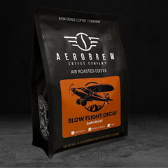Aerobrew Slow Flight Decaf bag with orange label