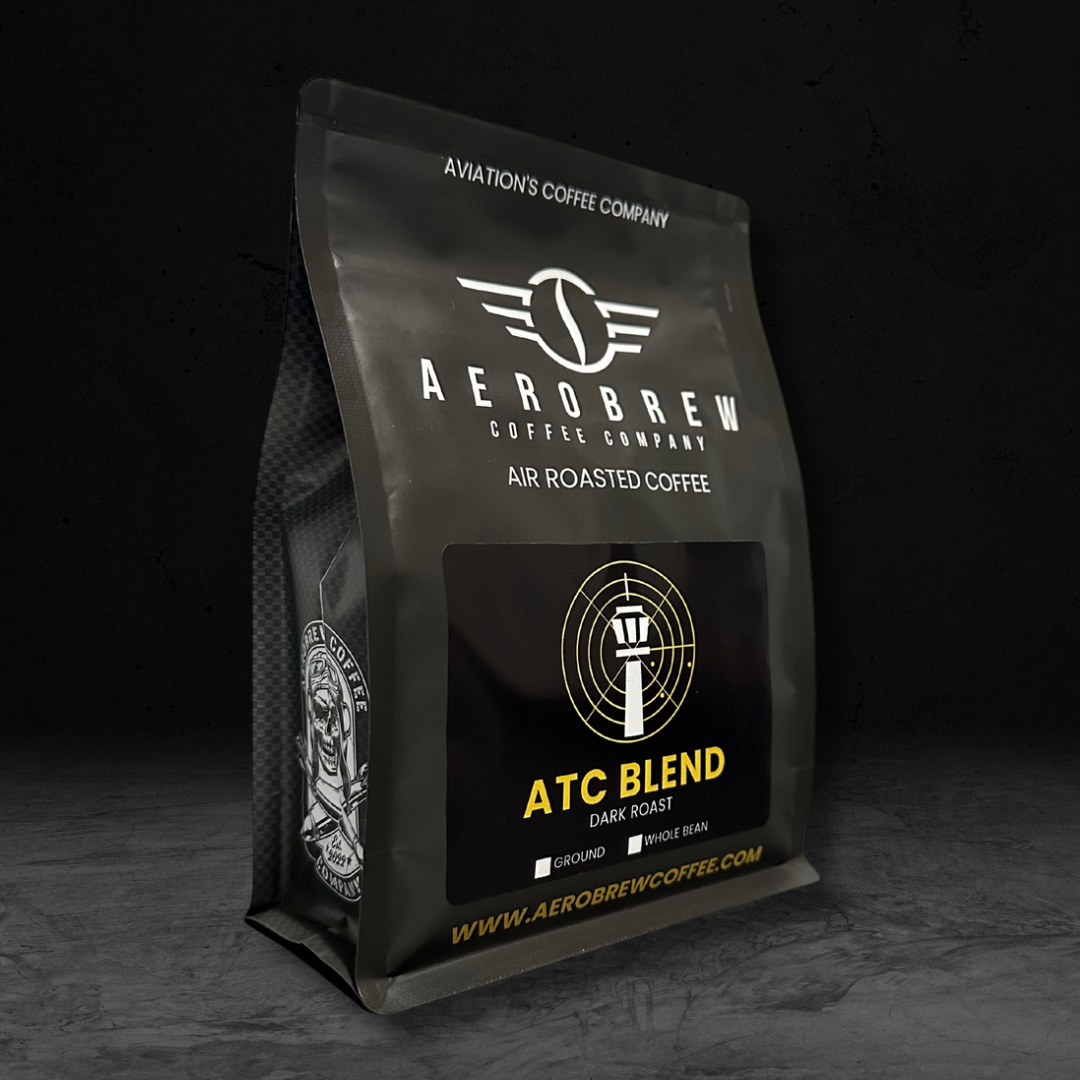 Bag of dark roast coffee from Blend with notes of Chocolate