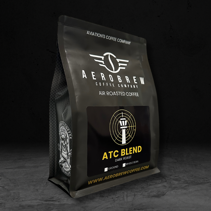 Bag of dark roast coffee from Blend with notes of Chocolate