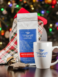 Winter Wonderland coffee bag lifestyle presentation