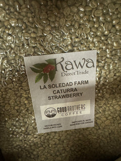 Strawberry Lollipop Caturra Green Coffee — packaging view