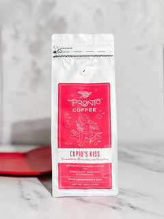 Cupid's Kiss flavored coffee lifestyle image two