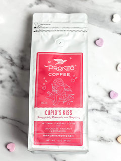 Cupid's Kiss flavored coffee lifestyle image one