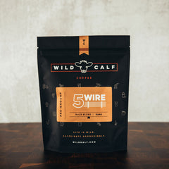Wild Calf 5 Wire Dark Roast Coffee — front coffee package
