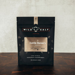 Wild Calf Cattle Baron’s Reserve Coffee — front coffee package