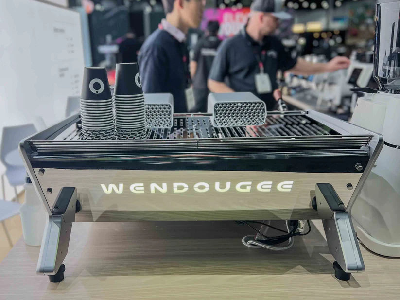 OPEN BOX - Wendougee DMantis Dual Group Espresso Machine - Used at SCA Expo