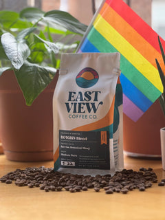 East View ROYGBIV Pride coffee blend product photograph