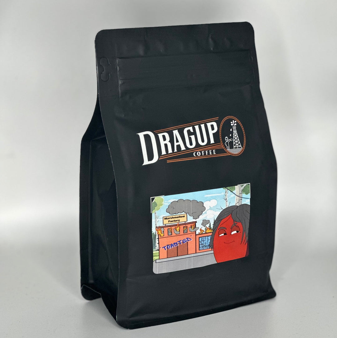 Bag of medium roast coffee from Origin Unknown with notes of Rich Flavors