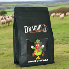 Drag Up Irish Cream Flavored Coffee — Bag of medium roast coffee from Origin Unknown with notes of Rich Flavors — image 1