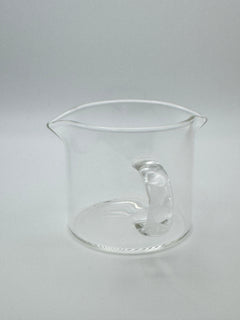 Double Spouted Coffee Glass 75 ML With Handle Cup Espresso Glass
