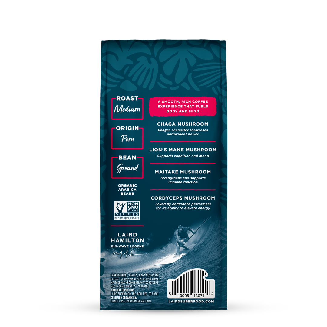 Bag of specialty roast coffee from Origin Unknown with notes of Rich Flavors