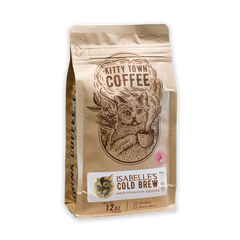 Isabelle’s Cold Brew Coffee Blend — angled package view