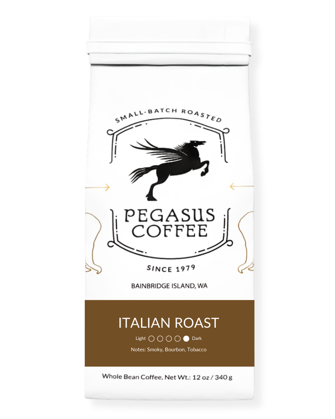 Bag of dark roast coffee from Blend with notes of Rich Flavors