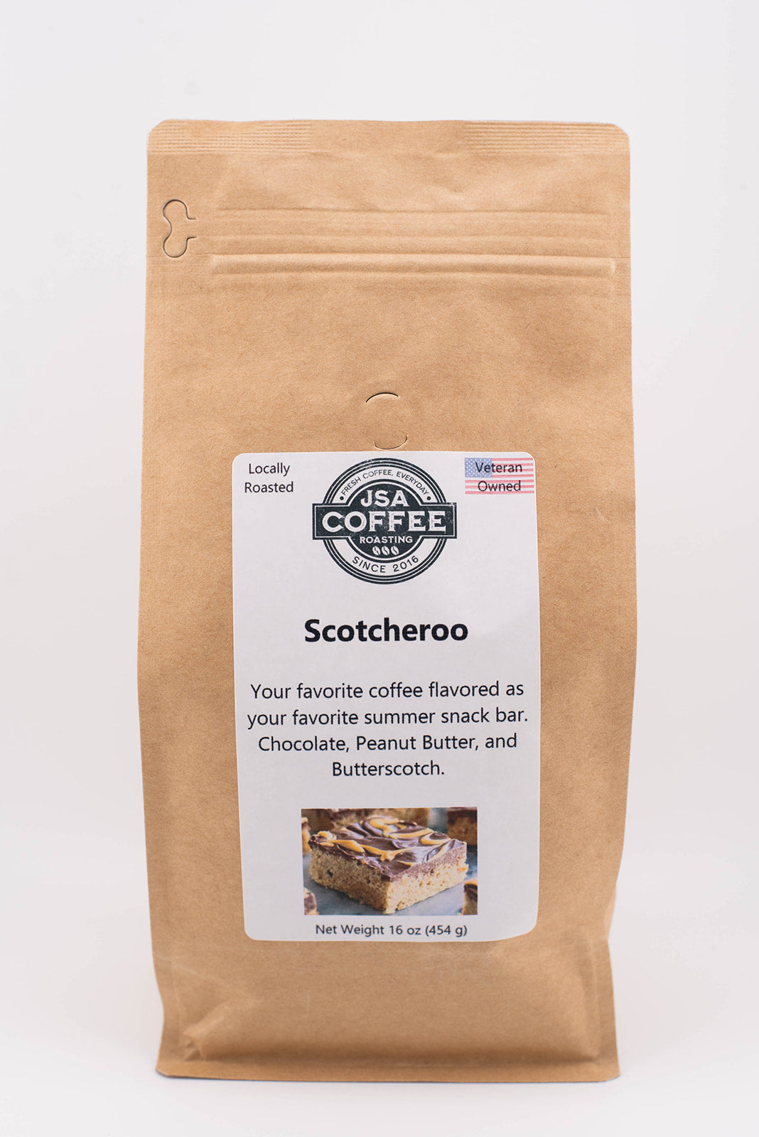 Bag of specialty roast coffee from Origin Unknown with notes of Chocolate