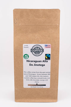 Organic Fair Trade Nicaragua Alta de Jinotega Coffee — coffee package, image 1