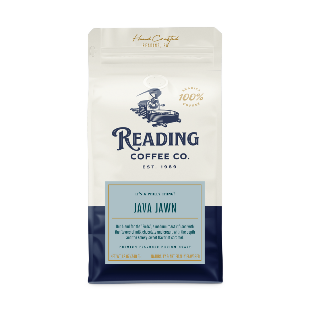 Bag of medium roast coffee from Blend with notes of Chocolate