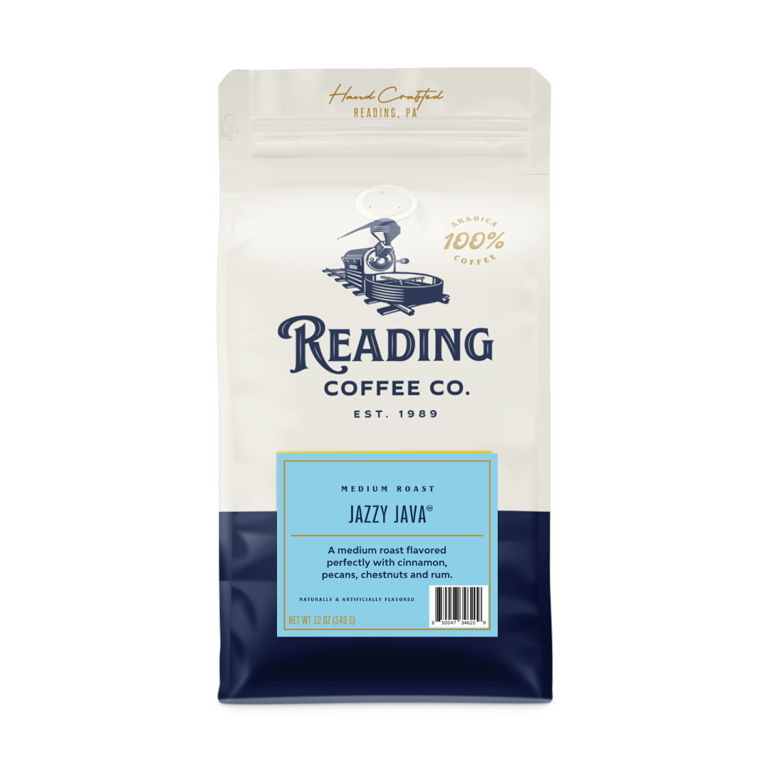 Bag of medium roast coffee from Origin Unknown with notes of Rich Flavors