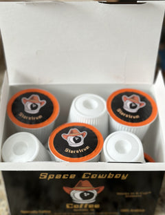 Open Space Pods box with individual coffee cups