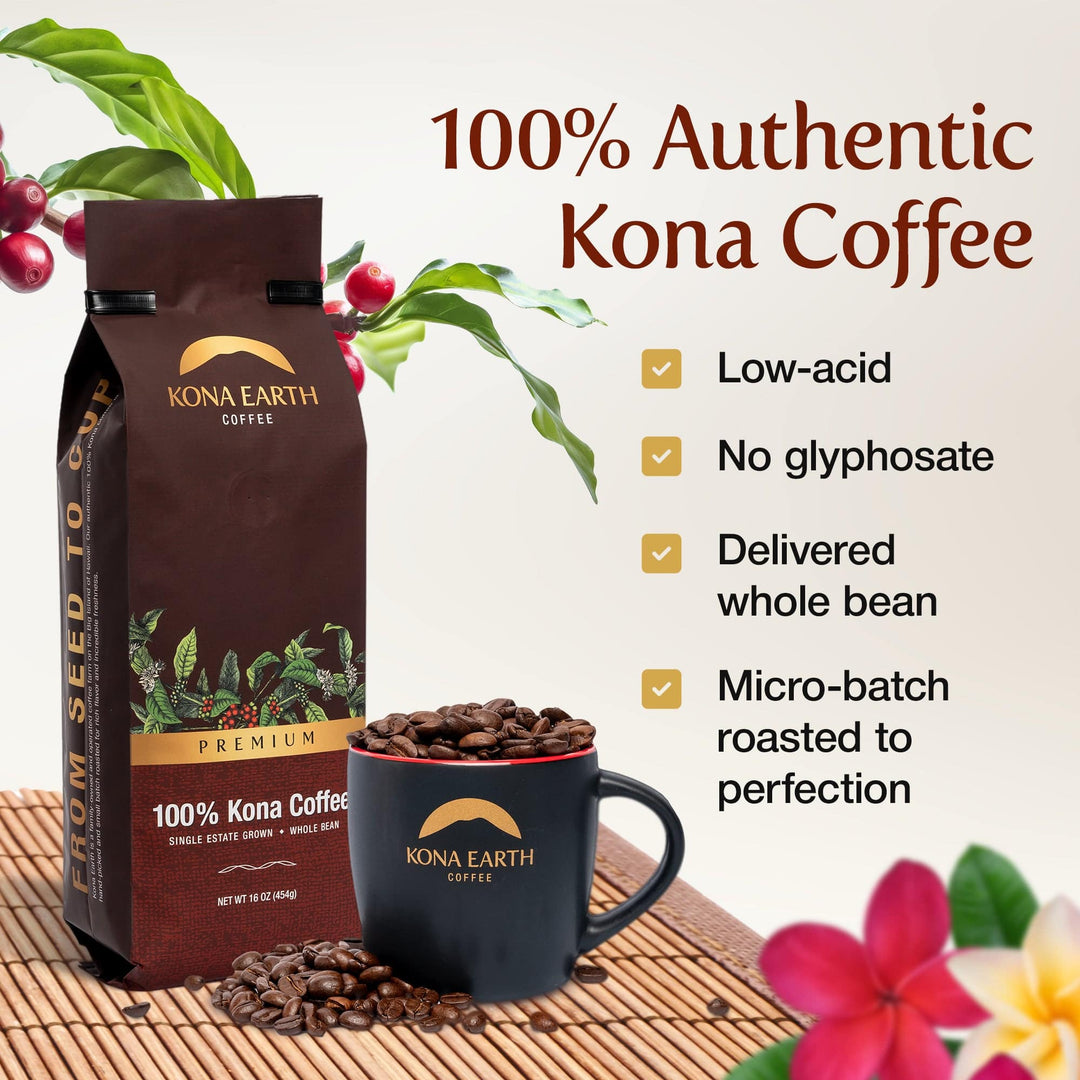 100% Kona Premium Coffee (8oz, 1 lb, 5 lb)
