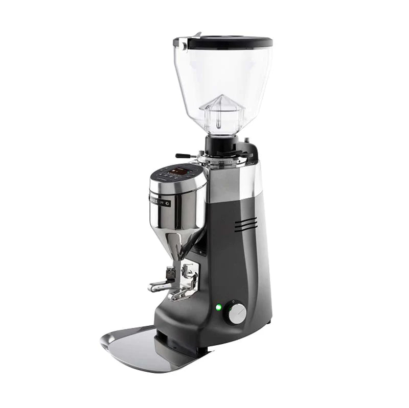 Mazzer Kony S Electronic Black – gray commercial espresso grinder front view