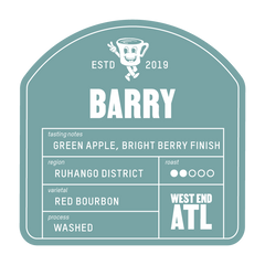Barry by Portrait Coffee — coffee bag label, image 3 of 4