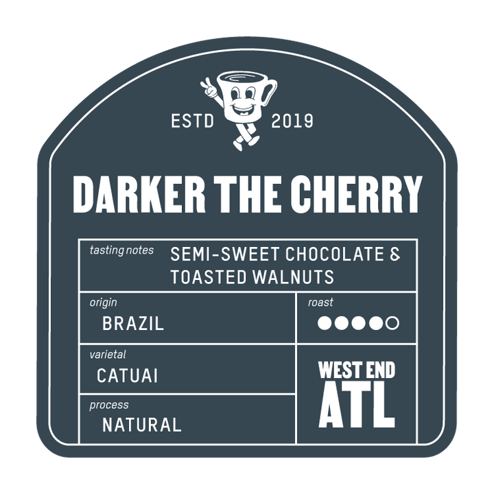 Bag of specialty roast coffee from Blend with notes of Chocolate