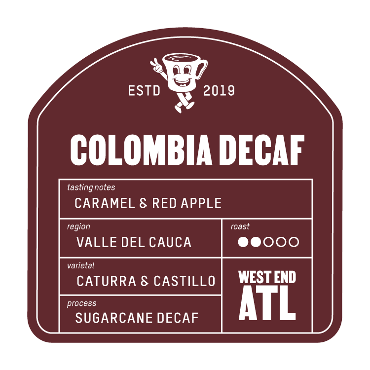 Bag of specialty roast coffee from Colombia, Nariño with notes of Rich Flavors