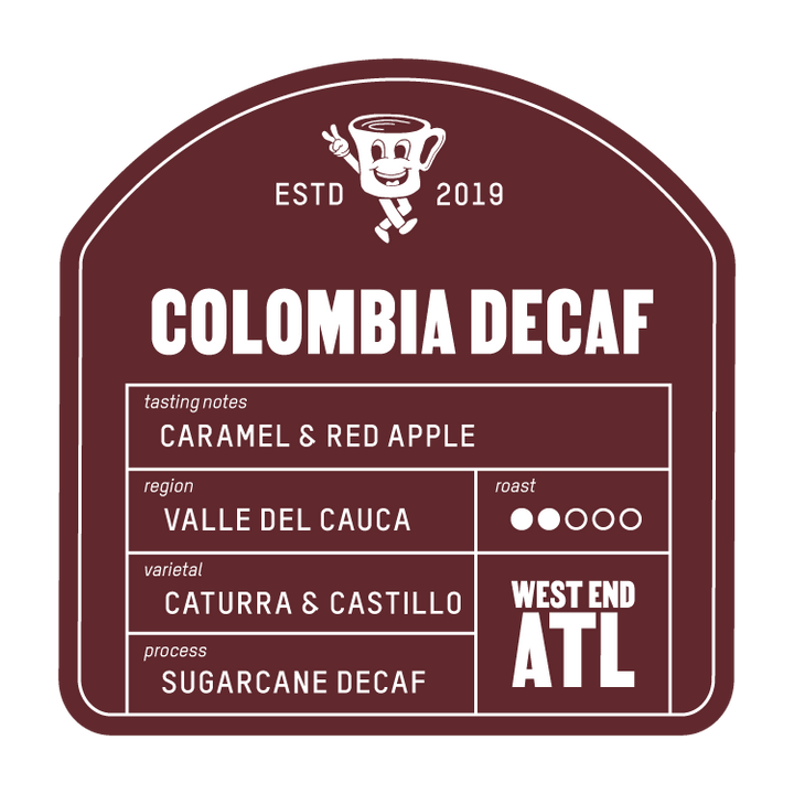 Bag of specialty roast coffee from Colombia, Nariño with notes of Rich Flavors
