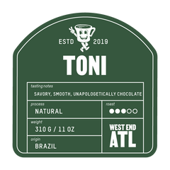 Toni by Portrait Coffee — coffee bag label, image 3 of 4