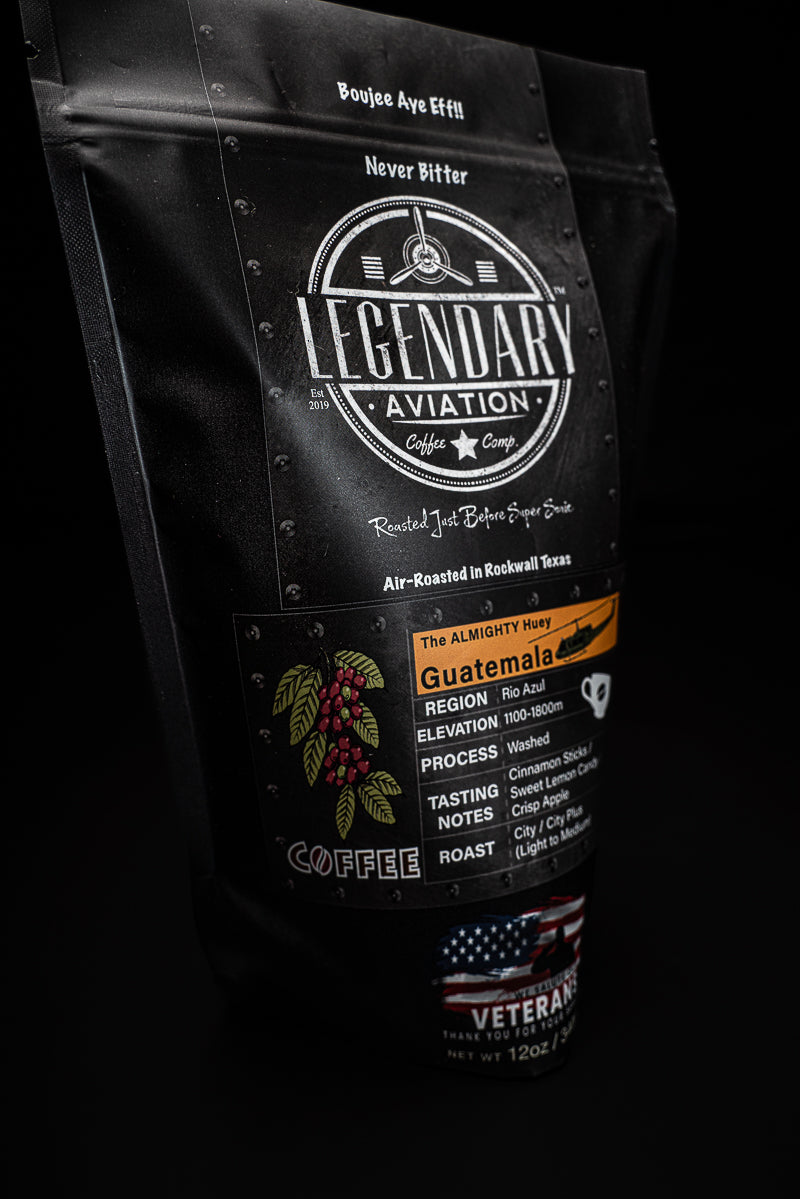 Bag of specialty roast coffee from Origin Unknown with notes of Rich Flavors