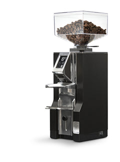 Eureka Mignon Libra 55 black grinder three-quarter view