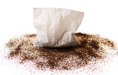 Bag of specialty roast coffee from Origin Unknown with notes of Rich Flavors