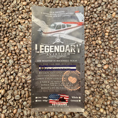 Legendary Aviation V-Tail Bonanza El Salvador Coffee — Bag of specialty roast coffee from Origin Unknown with notes of Rich Flavors — image 1
