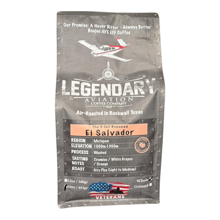 Bag of specialty roast coffee from Origin Unknown with notes of Rich Flavors