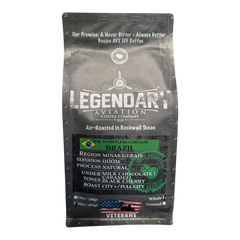 Legendary Aviation Whistling Corsair Brazil Coffee — Bag of specialty roast coffee from Origin Unknown with notes of Rich Flavors — image 3