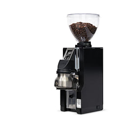 Eureka Mignon Libra 65 AP black grinder with dosing cup