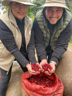 Coffee producers Lilly and David