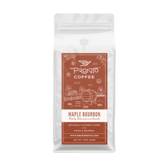 Maple Bourbon flavored coffee bag front