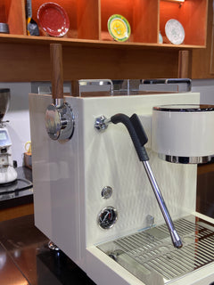 Turin MC3 espresso machine — group and portafilter-area detail 8