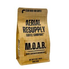 Aerial Resupply MOAB medium-roast coffee bag
