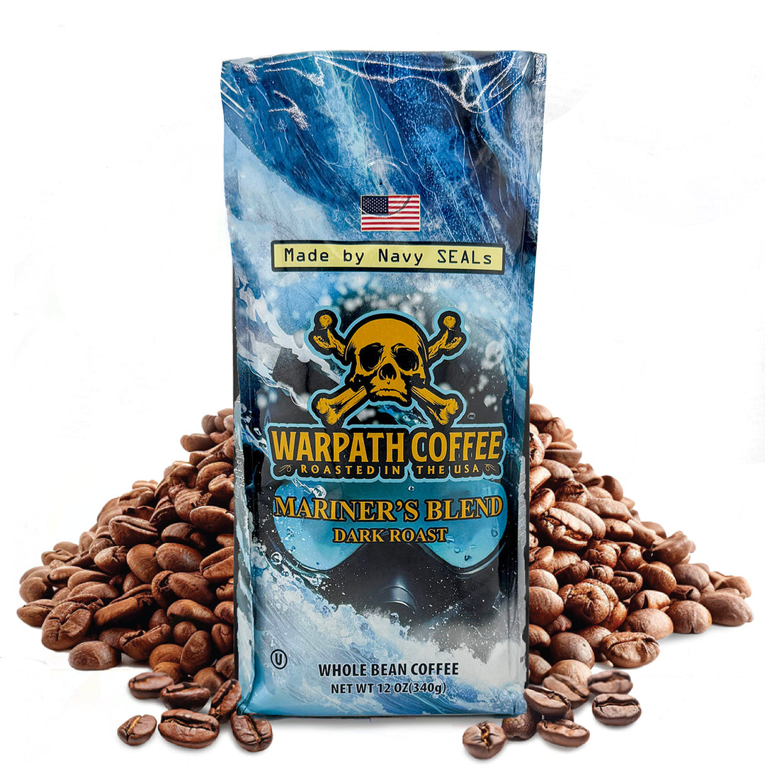 Bag of dark roast coffee from Blend with notes of Rich Flavors