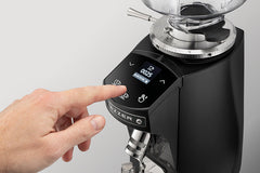 Mazzer Mini On Demand touch controls close-up