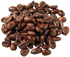 Loose dark roasted coffee beans pictured in the Kafe Dondon gallery
